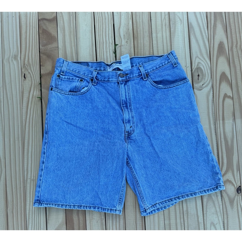 Vintage Jean Shorts Levis Strauss Signature Blue Denim Shorts Relaxed Fit Men's